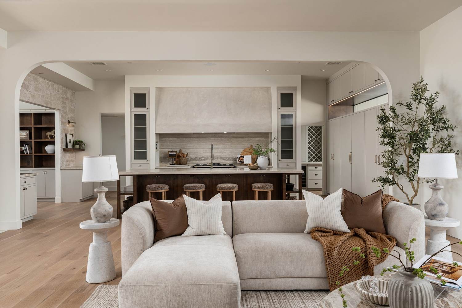 Great room toward the kitchen
