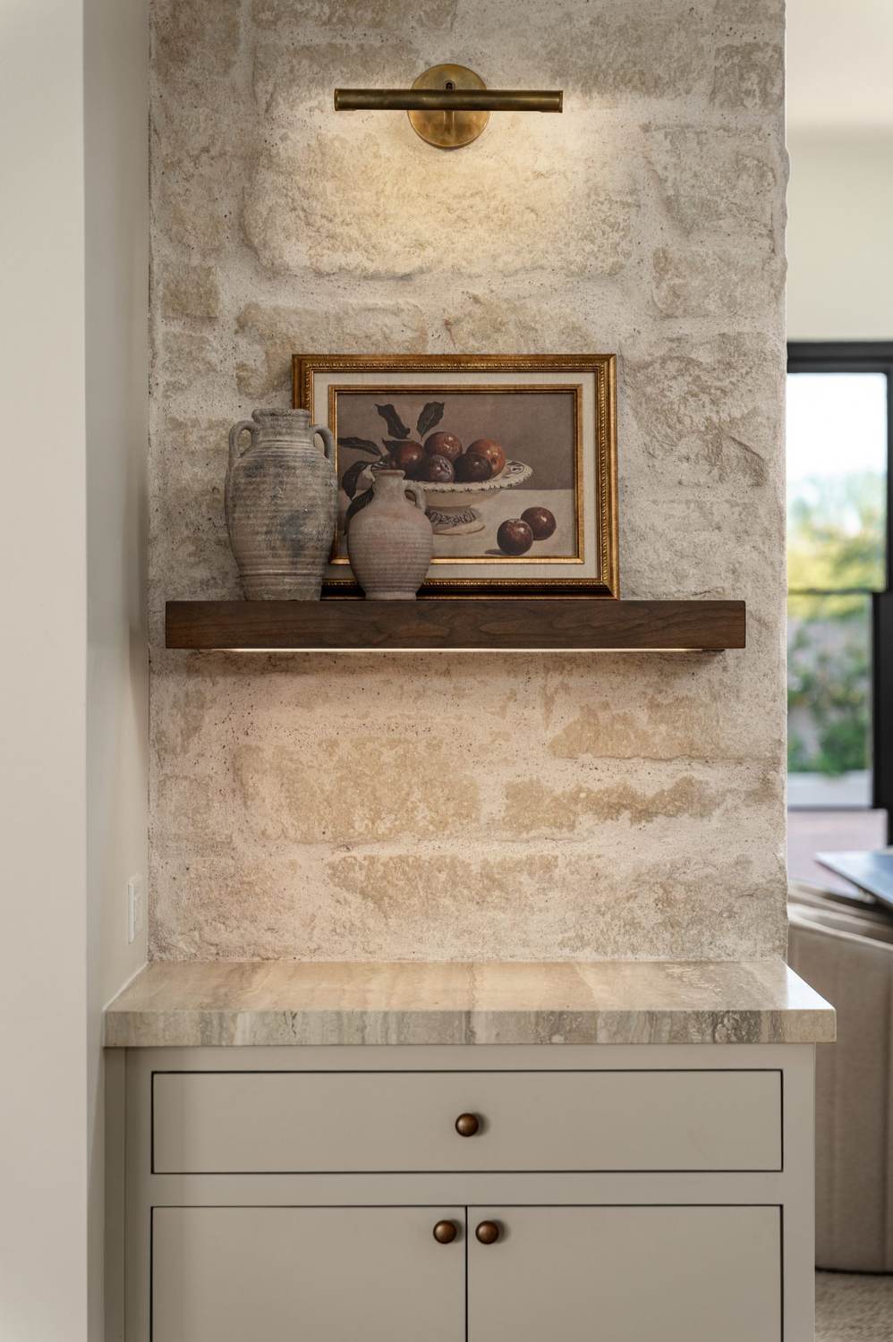 Natural stone & custom cabinetry