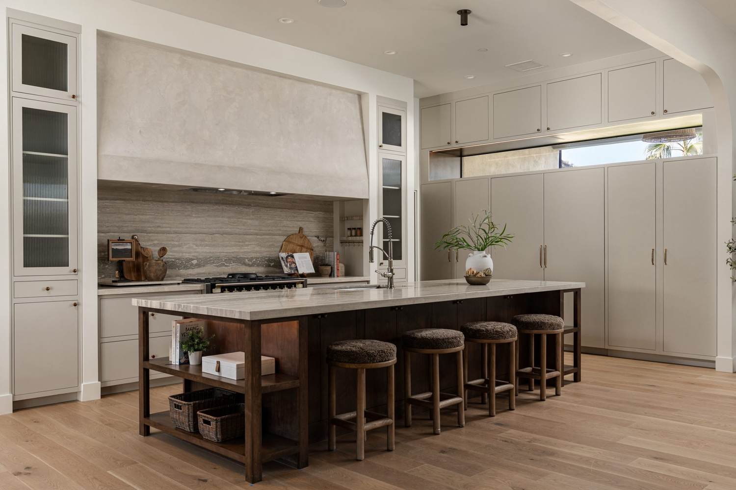 Kitchen with oversized island
