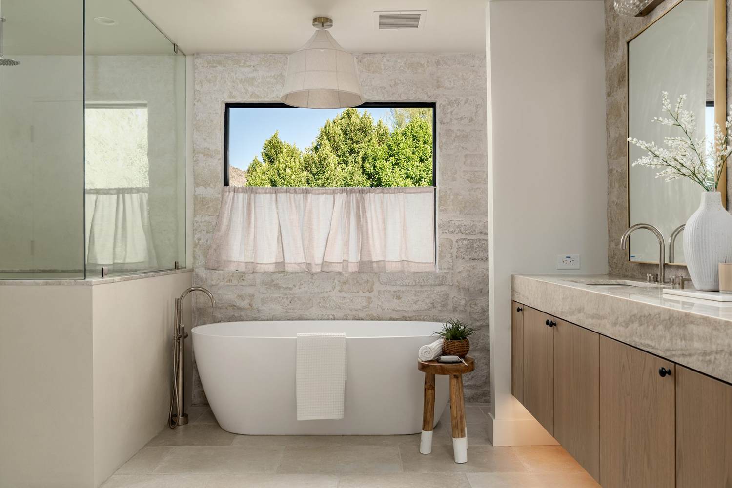 Ensuite bedroom with built-in desk